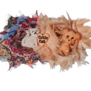 Handmade cat dog Barrette new